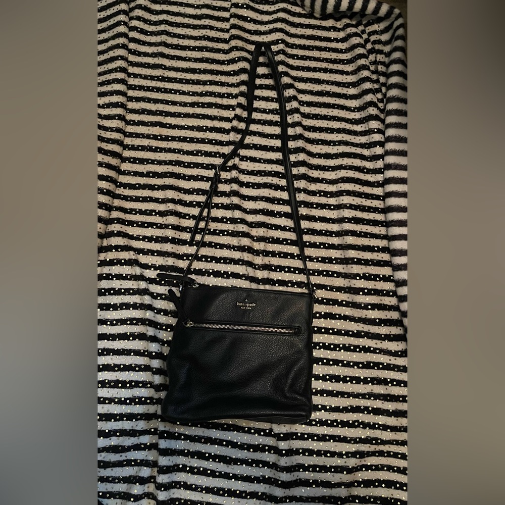 Kate Spade Black Leather Crossbody Bag